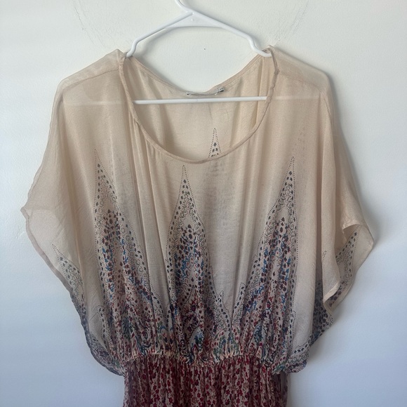 Mes Demoiselles Spring Floral Silk Caftan/ Dress Size 4 (EU 36) - Picture 3 of 10